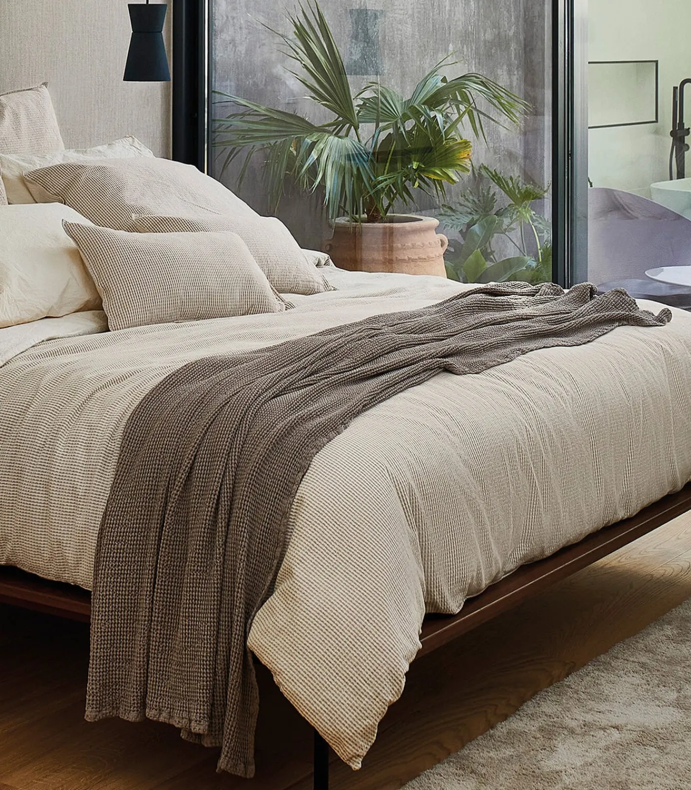 Online BARCELONA Hoeslaken. Jacquard Katoen Hoeslakens