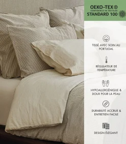 Online BARCELONA Hoeslaken. Jacquard Katoen Hoeslakens