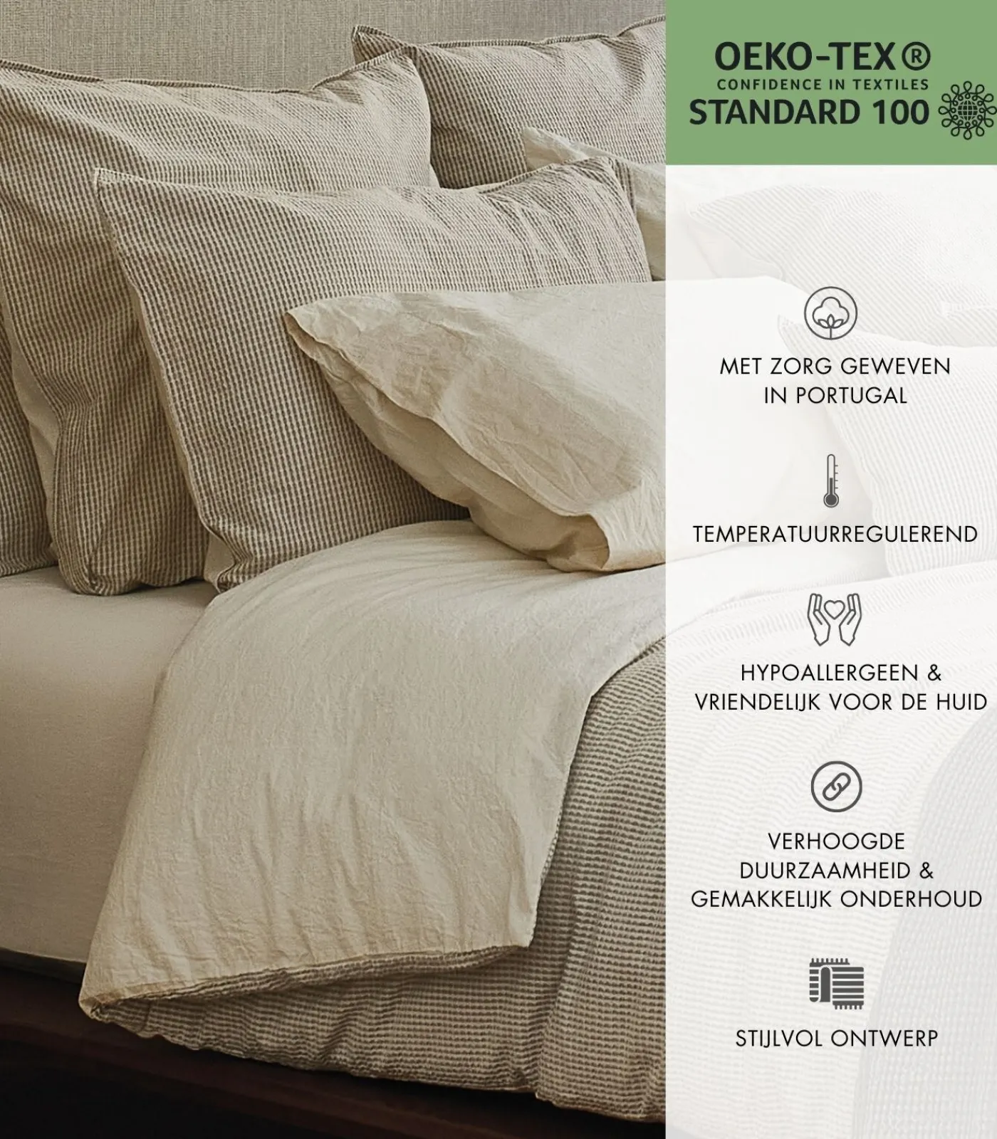 Online BARCELONA Hoeslaken. Jacquard Katoen Hoeslakens