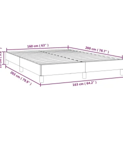 Hot Bedframe kunstleer crèmekleurig 160x200 cm Bedden