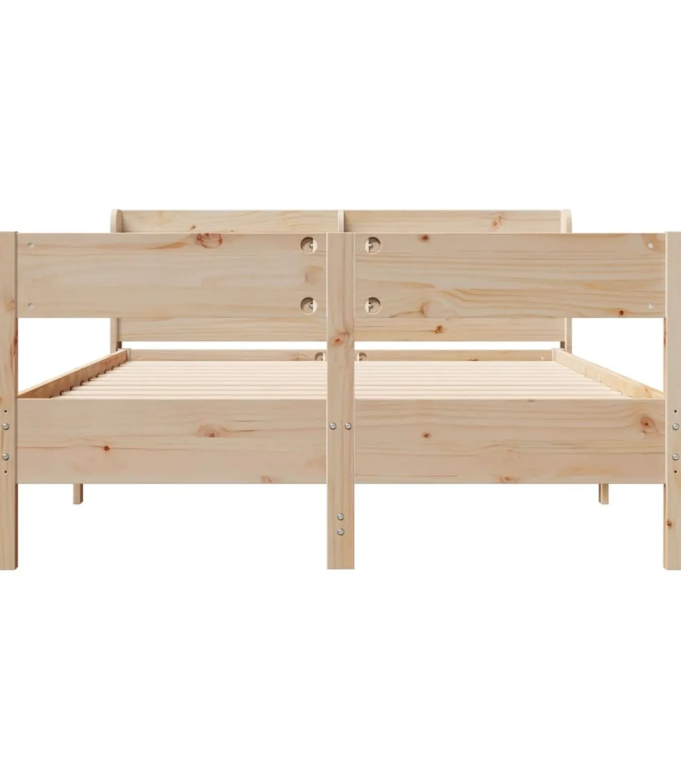 Bedframe zonder matras massief grenenhout 160x200 cm Bedden