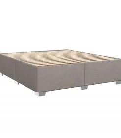 Sale Bedframe zonder matras stof taupe 180x200 cm Bedden