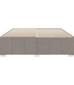 Clearance Bedframe zonder matras stof taupe 200x200 cm Bedden