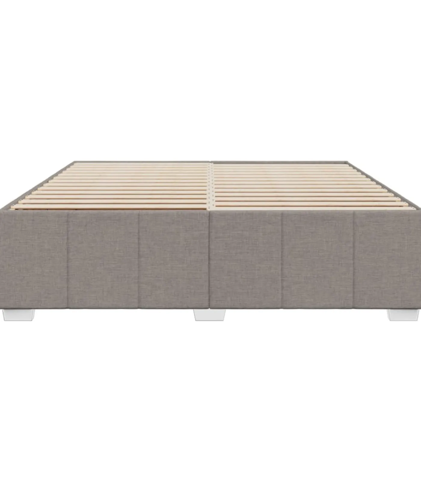 Clearance Bedframe zonder matras stof taupe 200x200 cm Bedden