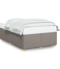 Discount Bedframe zonder matras 120x200 cm stof taupe Bedden