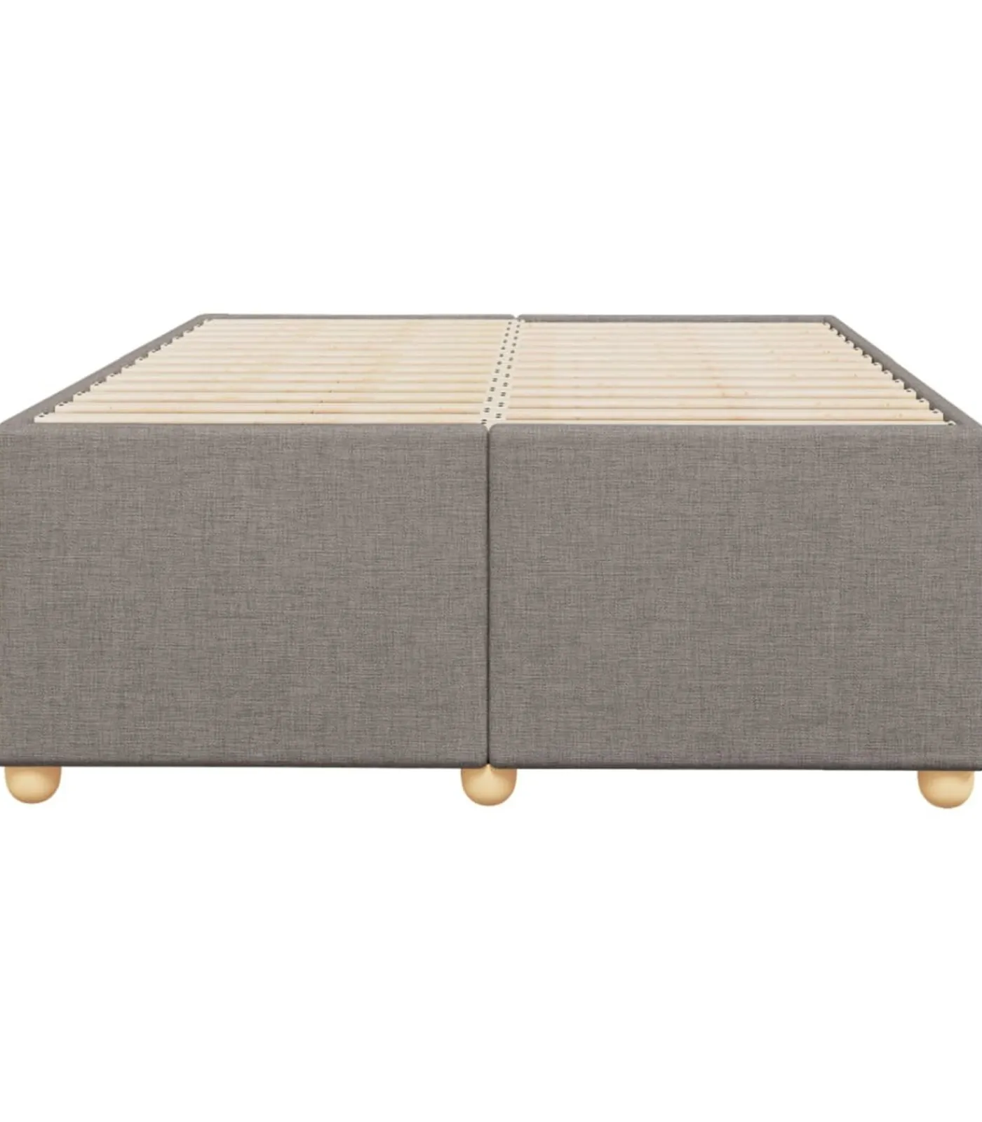 Discount Bedframe zonder matras 120x200 cm stof taupe Bedden