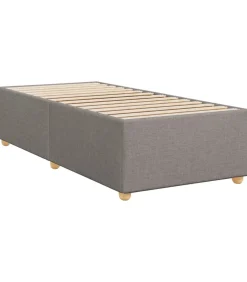 Discount Bedframe zonder matras 100x200 cm stof taupe Bedden