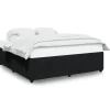 Best Bedframe zonder matras 200x200 cm fluweel zwart Bedden
