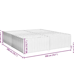 Best Bedframe zonder matras 200x200 cm fluweel zwart Bedden