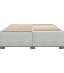 Bedframe zonder matras 200x200 cm fluweel lichtgrijs Bedden