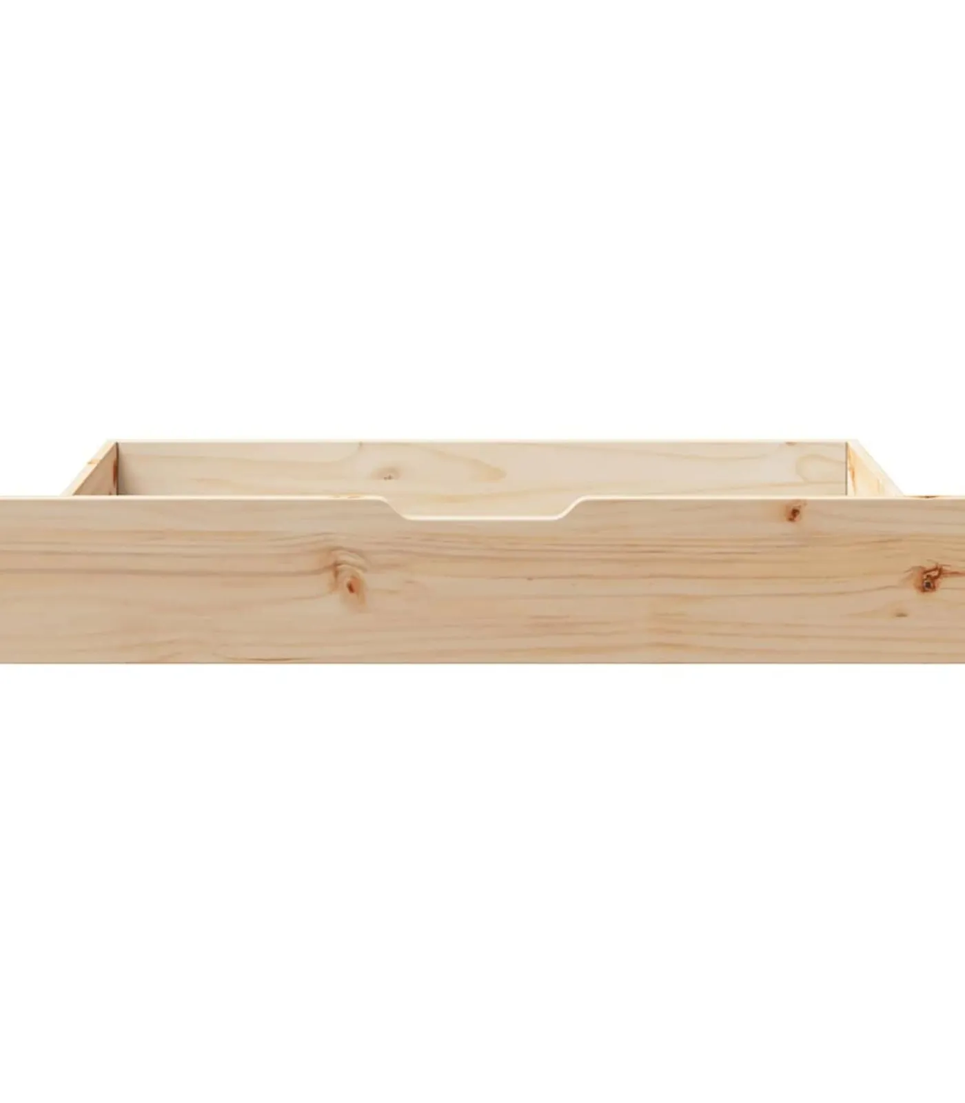 Clearance Bedlades 2 st met wieltjes 95x55x17 cm massief grenenhout Organiseren