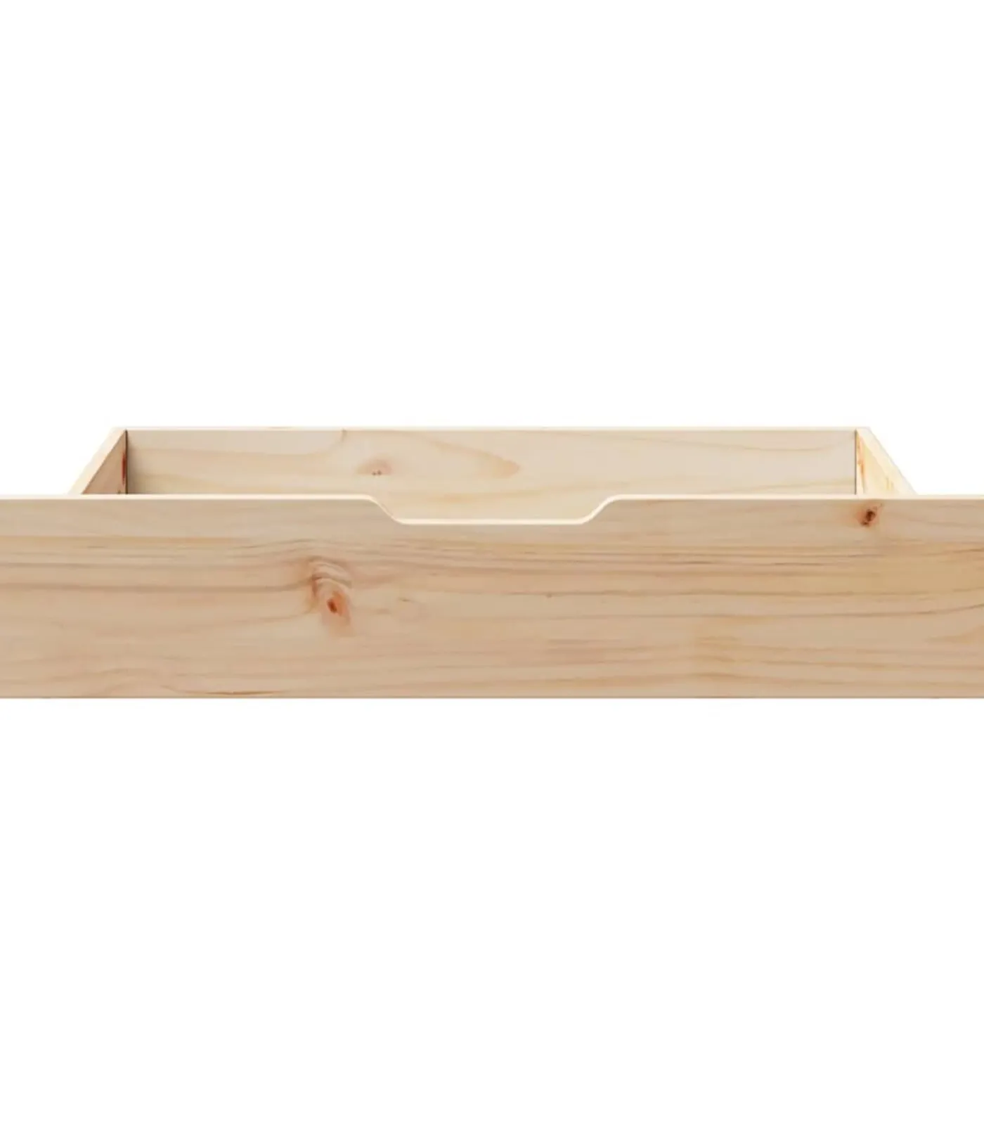 Outlet Bedlades 2 st met wieltjes 85x55x17 cm massief grenenhout Organiseren