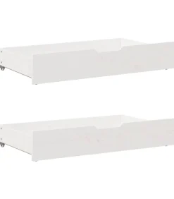 Bedlades 2 st 95x55x17 cm massief grenenhout Organiseren