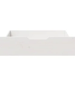 New Bedlades 2 st 65x55x17 cm massief grenenhout wit Organiseren