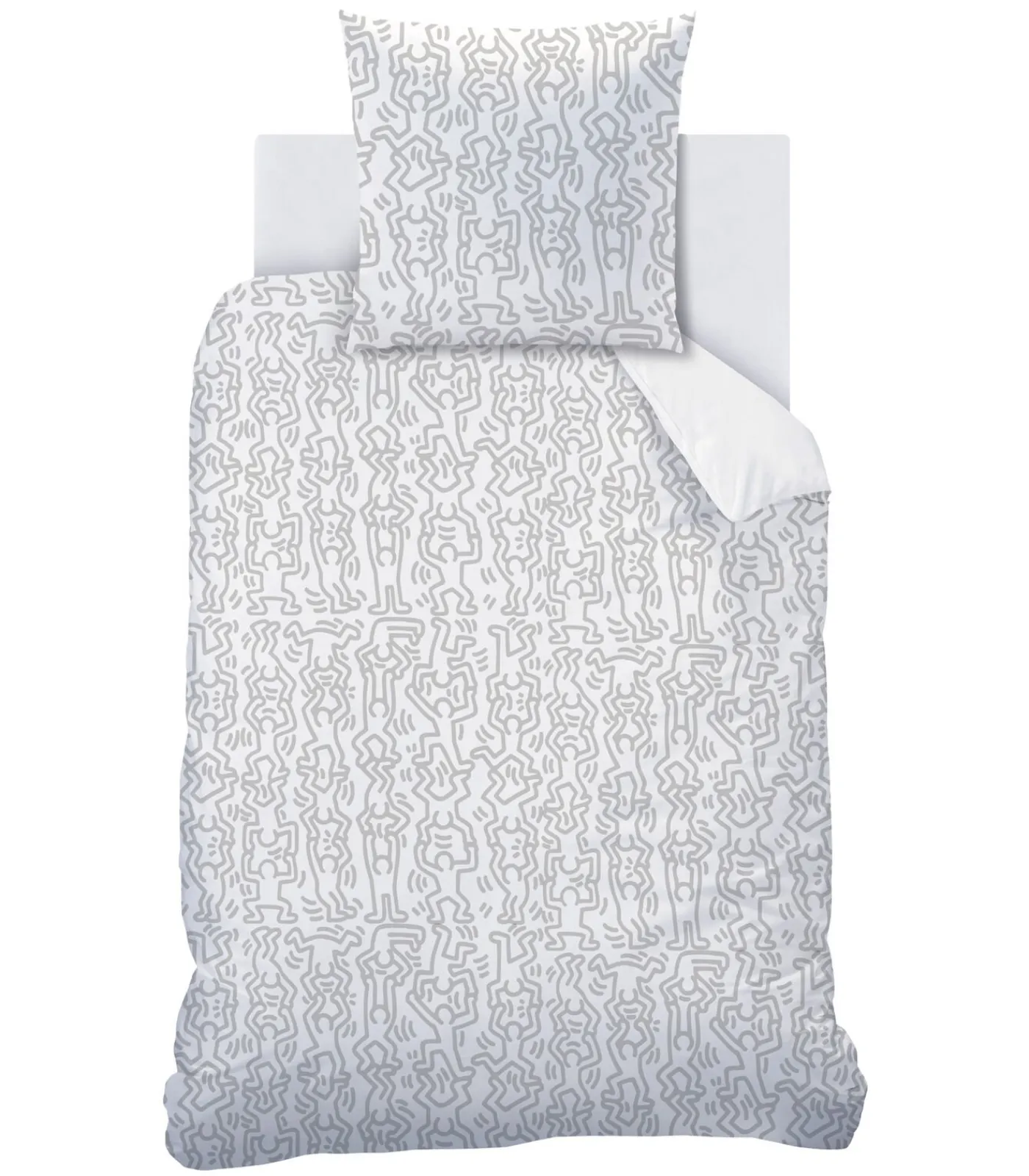 Online Bedrukt beddengoed 100% katoen, KEITH HARING PARTY Dekbedovertrekken