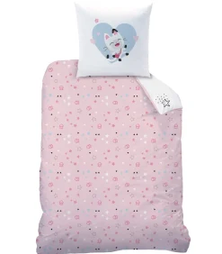 Sale Bedrukt beddengoed 100% katoen, HEARTS Dekbedovertrekken