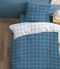 Best Bedrukt beddengoed set 100% katoen, CHECKS Dekbedovertrekken