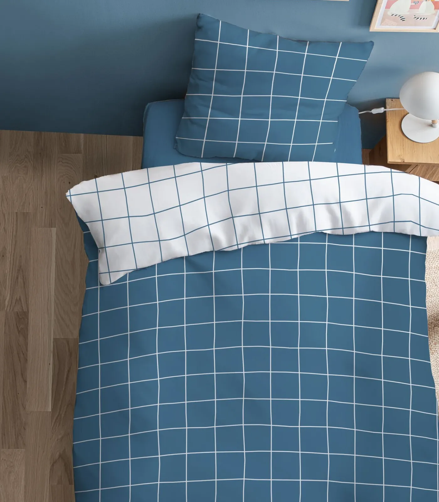 Best Bedrukt beddengoed set 100% katoen, CHECKS Dekbedovertrekken