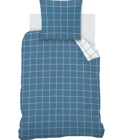 Best Bedrukt beddengoed set 100% katoen, CHECKS Dekbedovertrekken