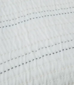 New Bedsprei 2 personen Stitch 240x260 cm Wit (1 Bedsprei, 2 Kussenslopen) Bedspreien