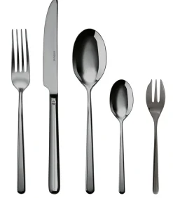 Online Bestekset Linear - Zwart - 30 delig / 6 personen Bestek