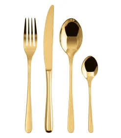 Online Bestekset Taste - Goud - 24 delig / 6 personen Bestek