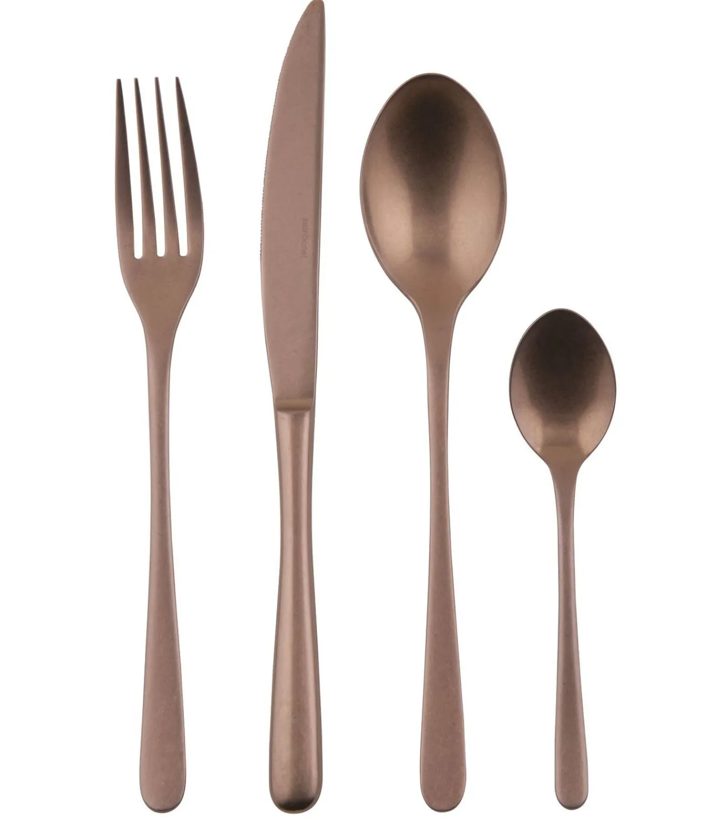 Hot Bestekset Taste - Vintage Koper - 24 delig / 6 personen Bestek