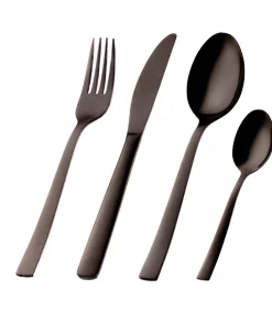 New Bestekset Zwart 4-Delig Bestek