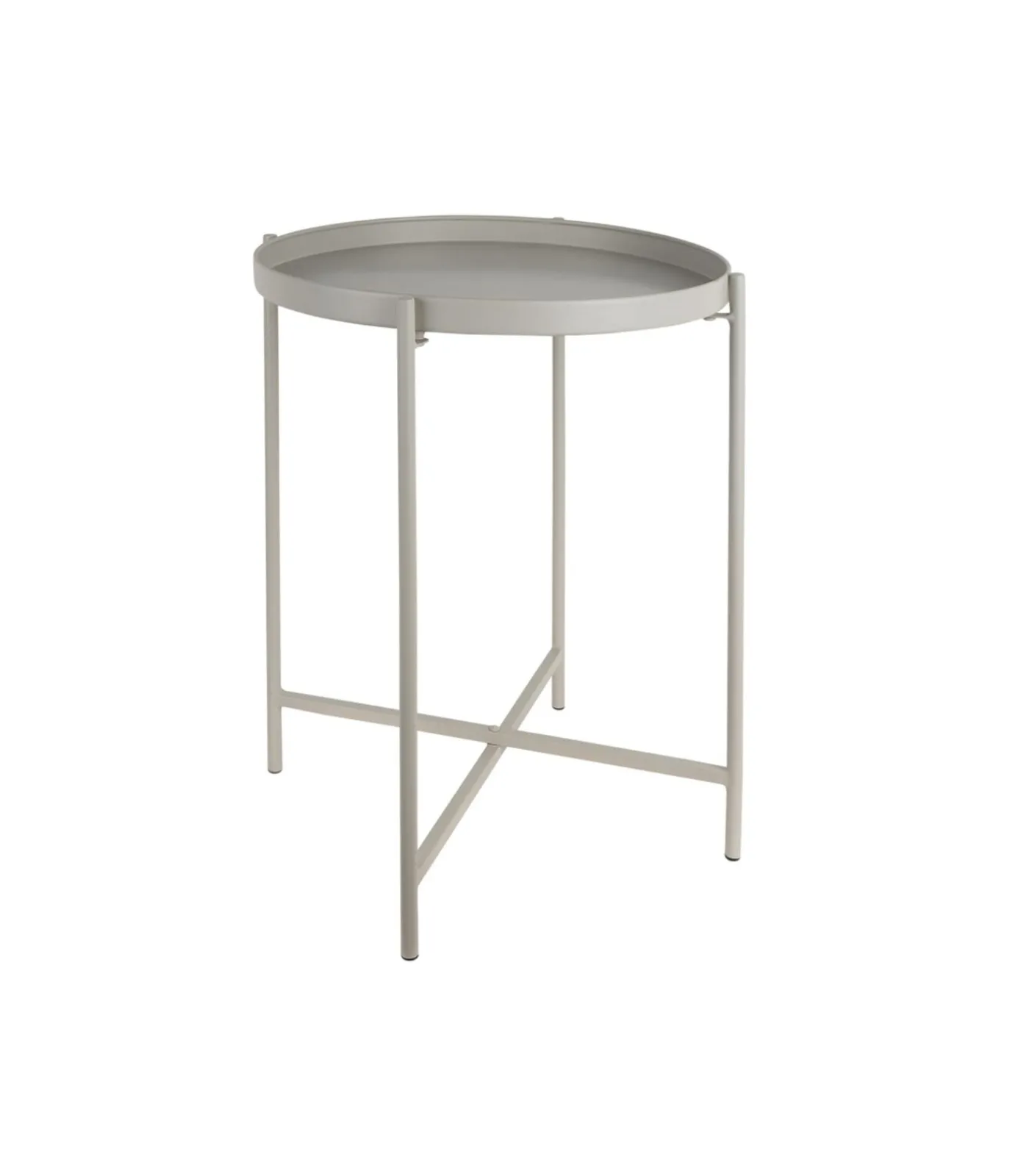 Outlet Bijzettafel Meseta - Grijs - 40x40x49cm Tafels