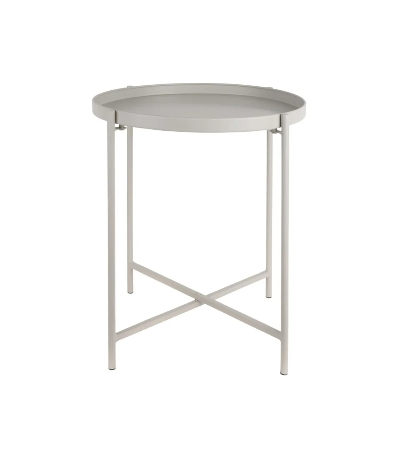 Outlet Bijzettafel Meseta - Grijs - 40x40x49cm Tafels