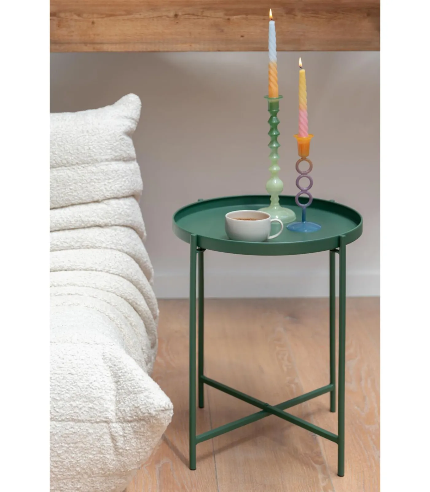 Clearance Bijzettafel Meseta - Groen - 40x40x49cm Tafels