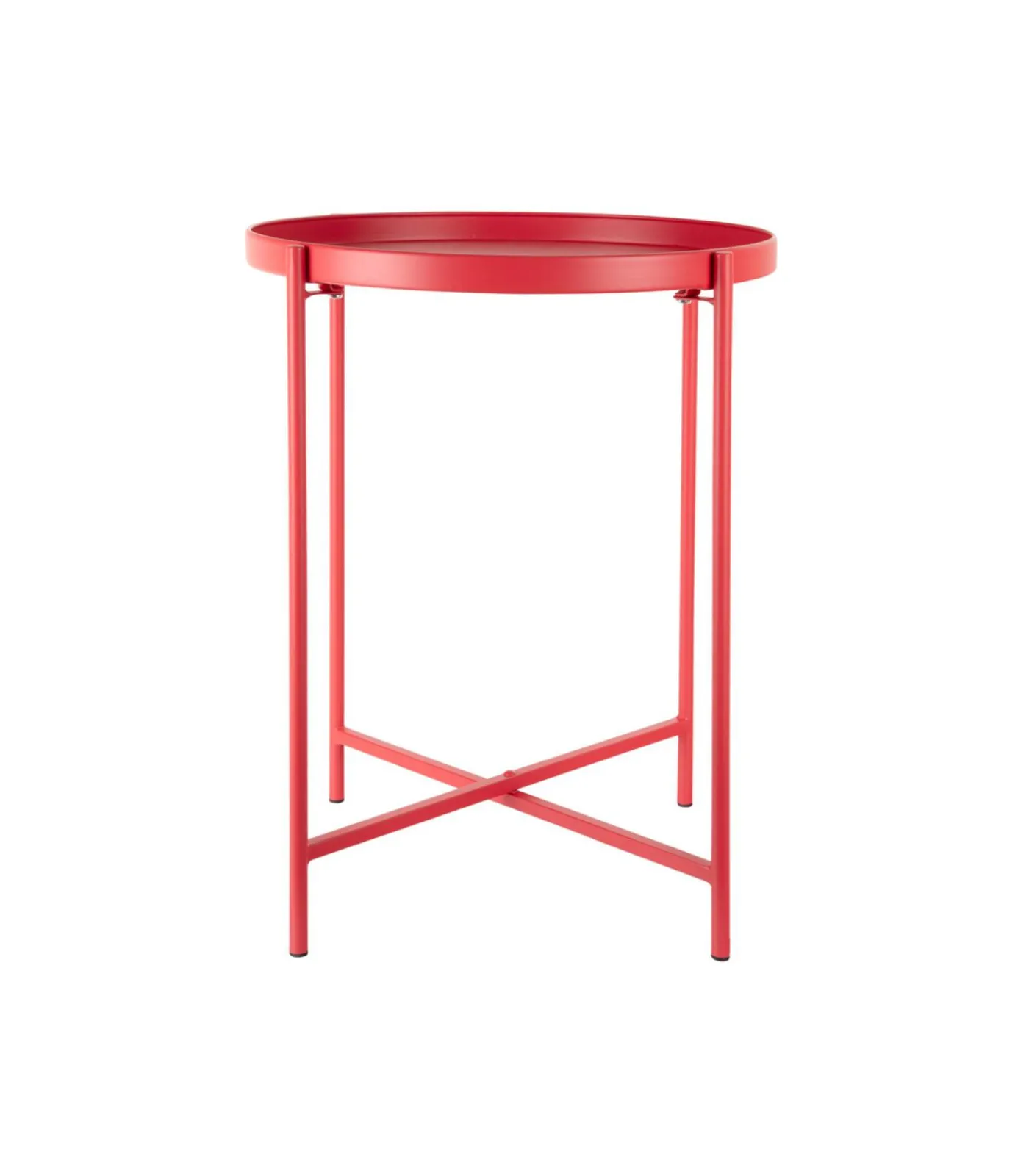 Bijzettafel Meseta - Rood - 40x40x49cm Tafels