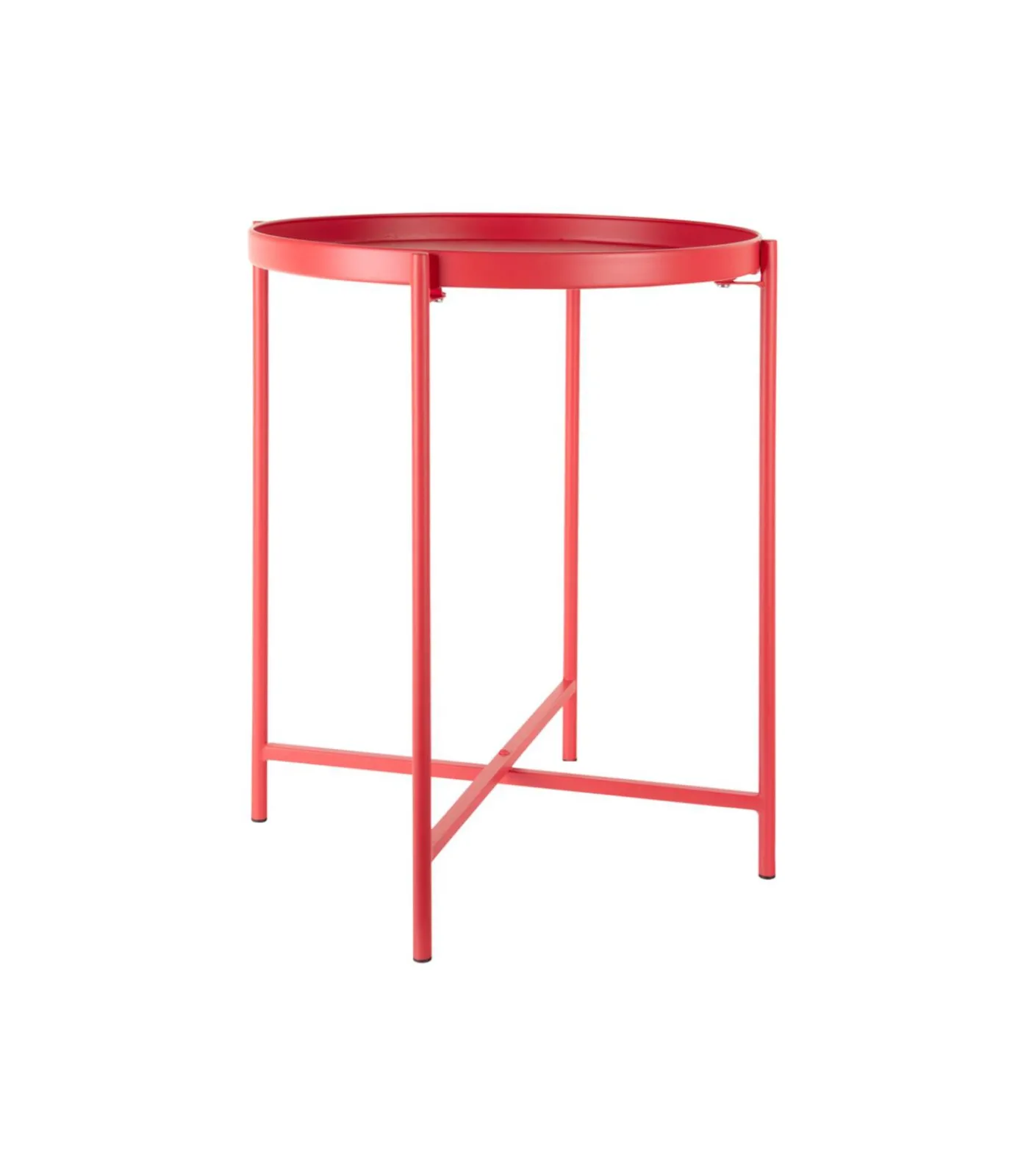 Bijzettafel Meseta - Rood - 40x40x49cm Tafels