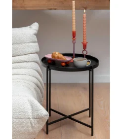 Online Bijzettafel Meseta - Zwart - 40x40x49cm Tafels