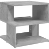 Discount Bijzettafel 40x40x40 cm bewerkt hout betongrijs Tafels