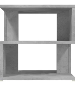 Discount Bijzettafel 40x40x40 cm bewerkt hout betongrijs Tafels