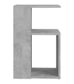 Outlet Bijzettafel 36x30x56 cm bewerkt hout betongrijs Tafels