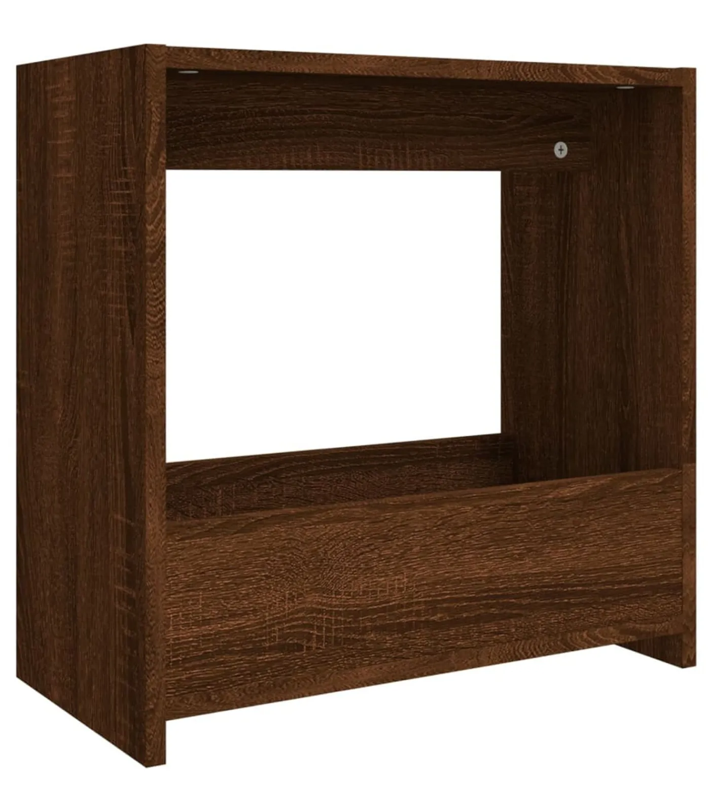 Outlet Bijzettafel 50x26x50 cm bewerkt hout bruin eikenkleur Tafels