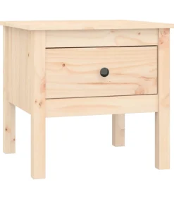 Discount Bijzettafel 50x50x49 cm massief grenenhout Tafels