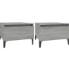 Best Bijzettafels 2 st 50x46x35 cm bewerkt hout grijs sonoma eiken Tafels