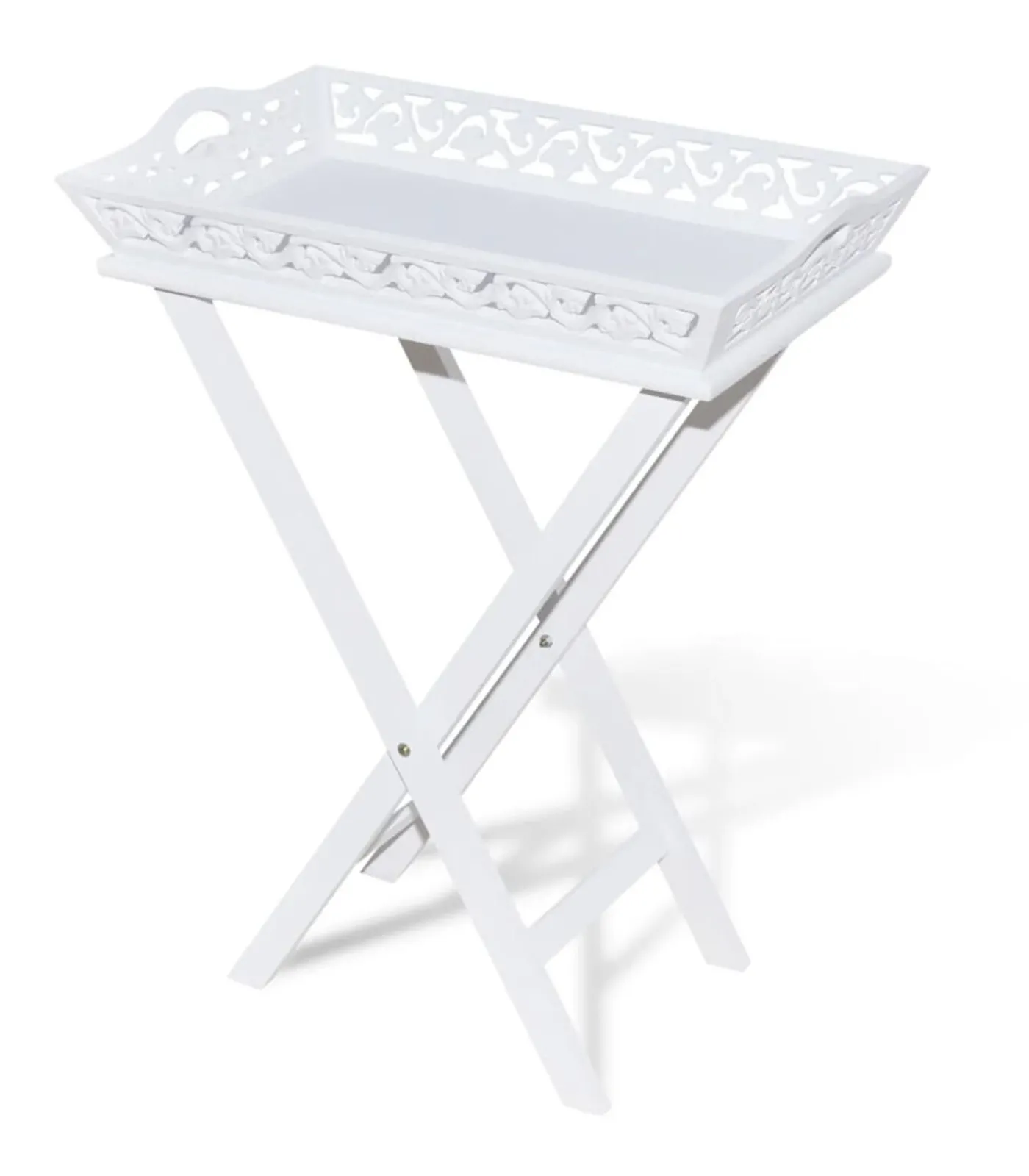 New Bijzettafeltje met blad wit Tafels