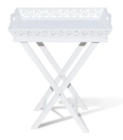 New Bijzettafeltje met blad wit Tafels