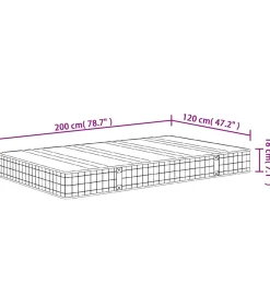 New Binnenveringmatras middelhard 120x200 cm Matrasbeschermer