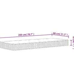 Best Binnenveringmatras middelhard 80x200 cm Matrasbeschermer