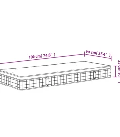 Discount Binnenveringmatras middelhard 90x190 cm Single Size Matrasbeschermer