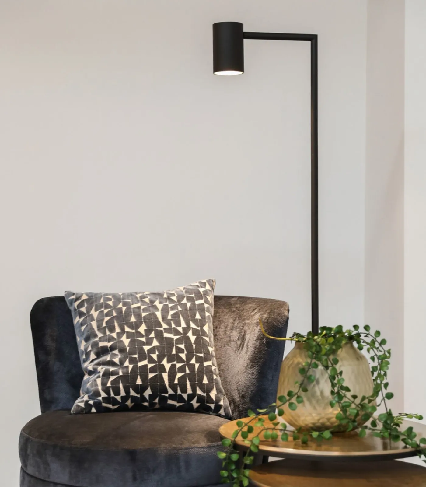 Online Bisho - Vloerlamp - Zwart Vloerlampen