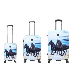 Discount Black Horse Reiskofferset 54/67/77 cm (S/M/L) 8 wielen Trolleys