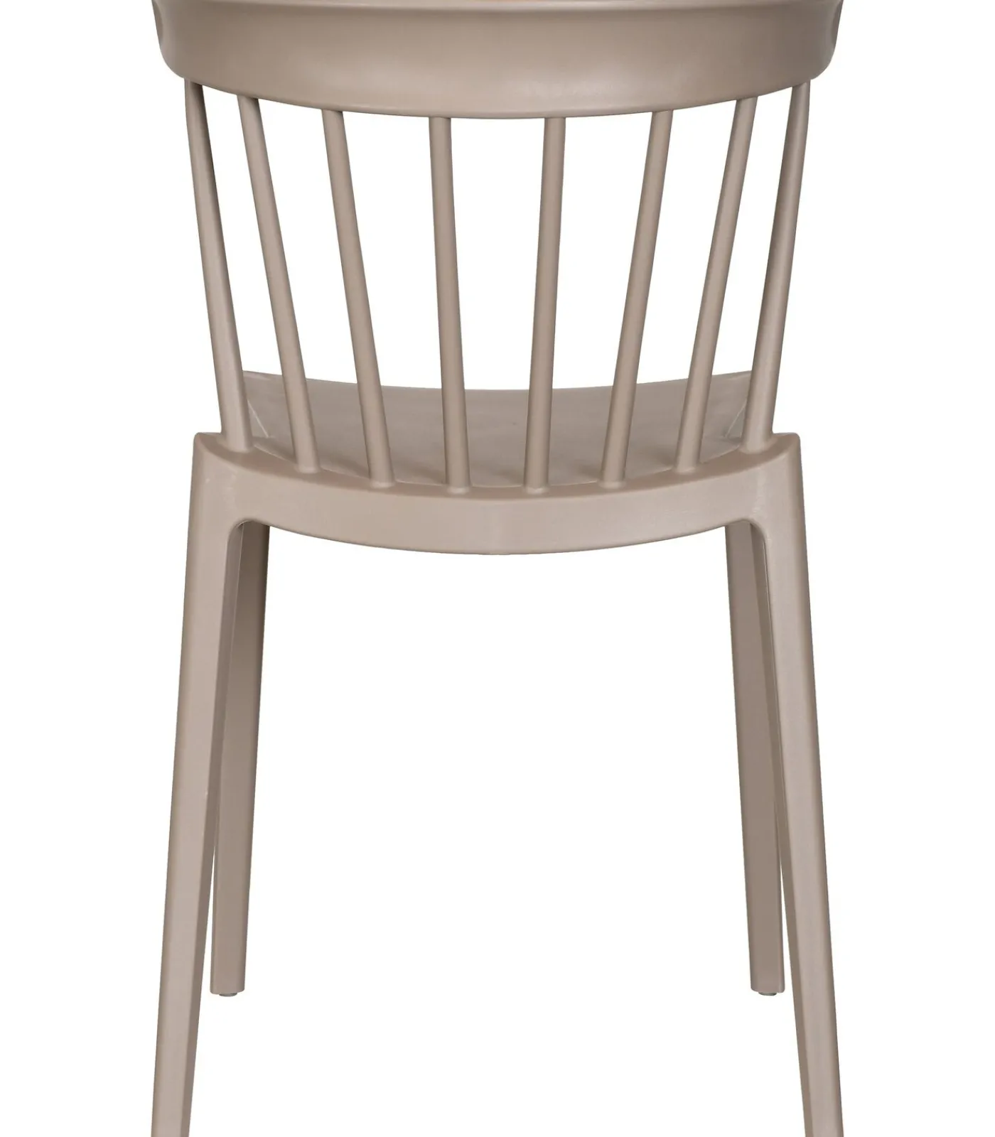 Best Bliss Tuinstoelen - Kunststof - Taupe - Set van 6 Tuinmeubelen