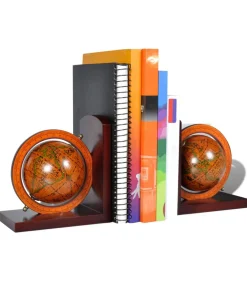 Online Boekensteunen 2 st globe Decoratie