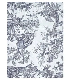 Online Bovenlaken | 4 Continents - Blanc/Bleu Lakens